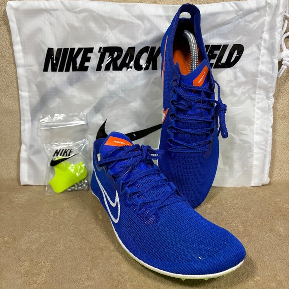 Nike Other - Nike Zoom Mamba V6 Men's Distance Track & Field Blue DR2733-400 w/ Spikes/Bag